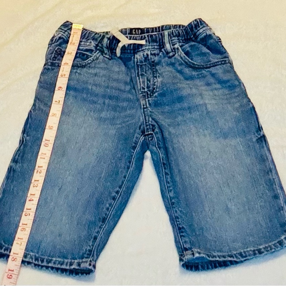 Gap Kids Blue Denim Shorts (size Large) - Picture 7 of 12